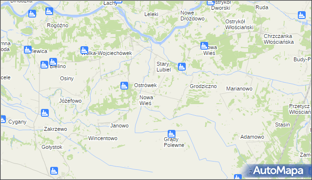 mapa Nury, Nury na mapie Targeo