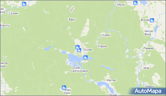 mapa Ocypel, Ocypel na mapie Targeo