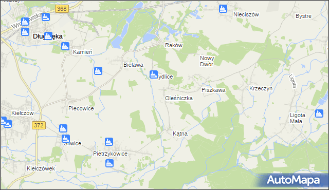 mapa Oleśniczka, Oleśniczka na mapie Targeo