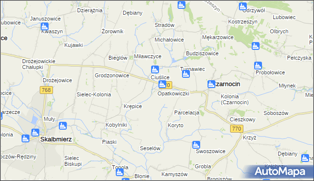 mapa Opatkowiczki, Opatkowiczki na mapie Targeo