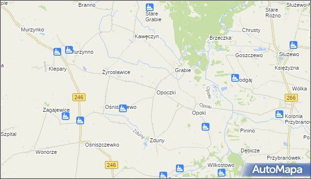 mapa Opoczki, Opoczki na mapie Targeo