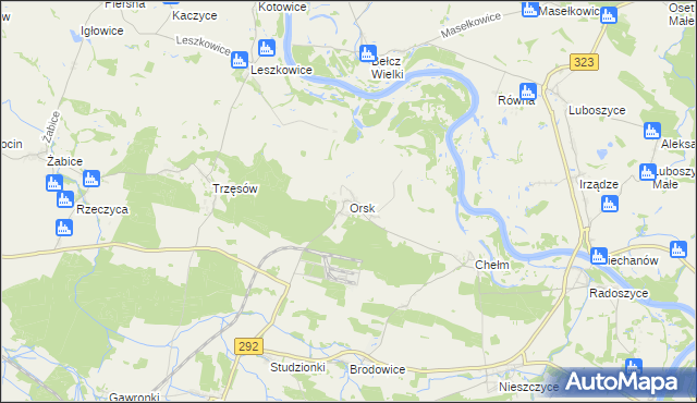 mapa Orsk, Orsk na mapie Targeo