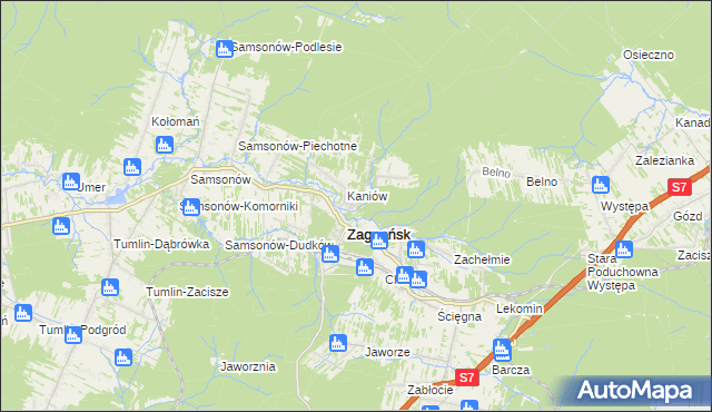 mapa Osiedle Kaniów, Osiedle Kaniów na mapie Targeo