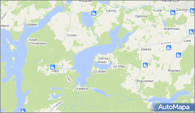 mapa Ostrów Wielki, Ostrów Wielki na mapie Targeo