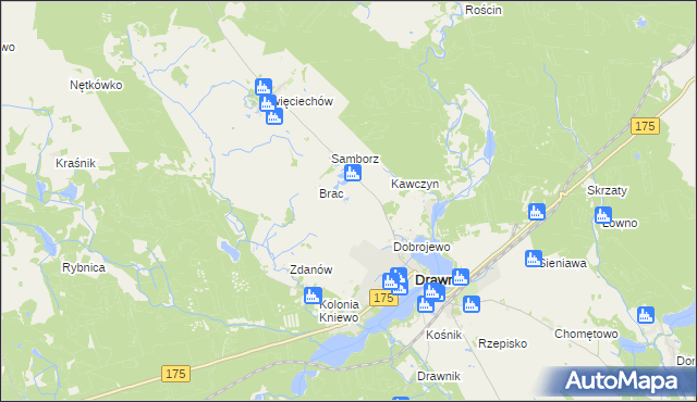 mapa Ostrożyce, Ostrożyce na mapie Targeo