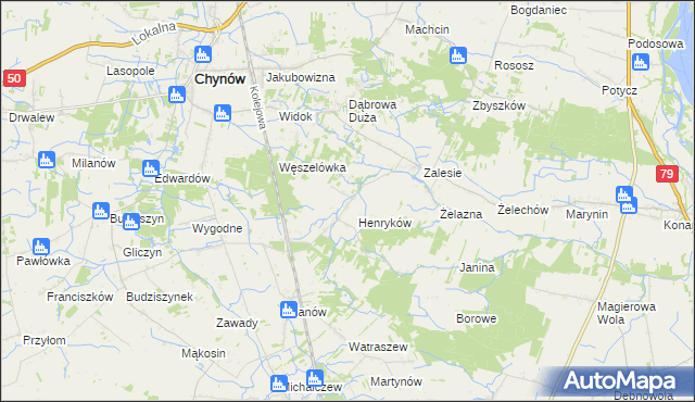 mapa Piekut, Piekut na mapie Targeo