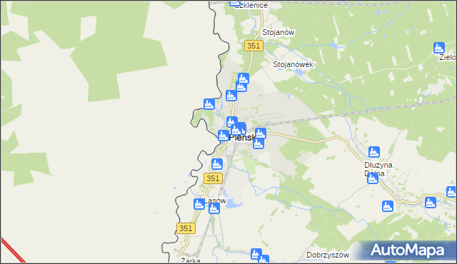 mapa Pieńsk, Pieńsk na mapie Targeo