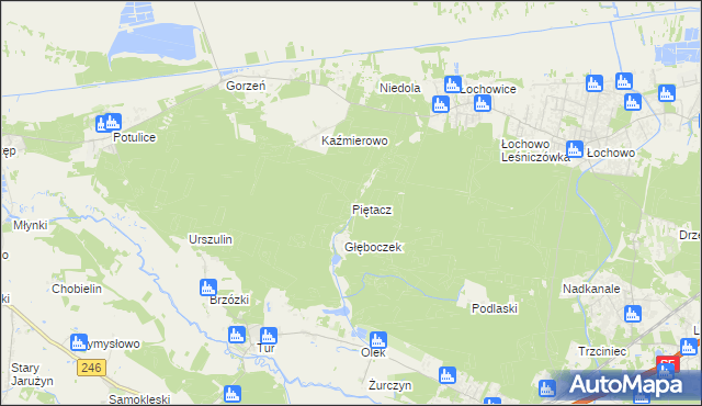 mapa Piętacz, Piętacz na mapie Targeo