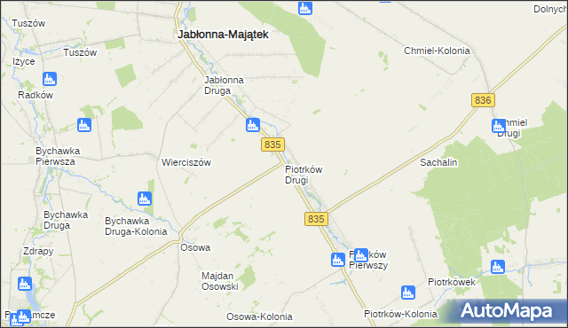 mapa Piotrków Drugi, Piotrków Drugi na mapie Targeo