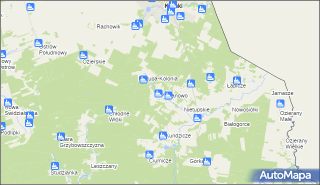 mapa Plebanowo, Plebanowo na mapie Targeo