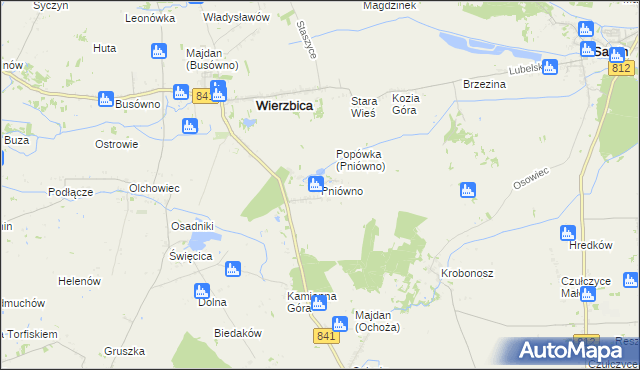 mapa Pniówno, Pniówno na mapie Targeo