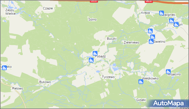 mapa Pobądz, Pobądz na mapie Targeo