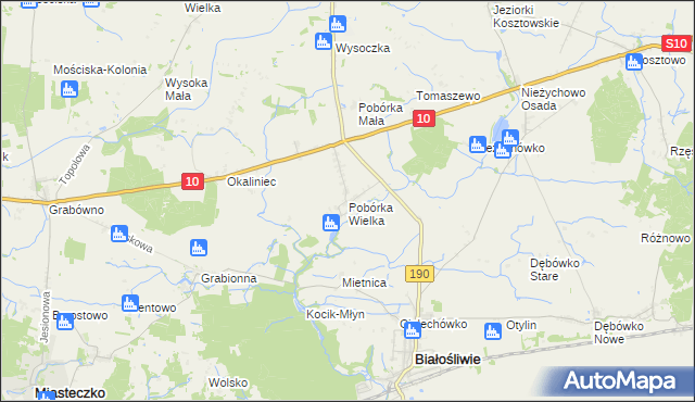 mapa Pobórka Wielka, Pobórka Wielka na mapie Targeo