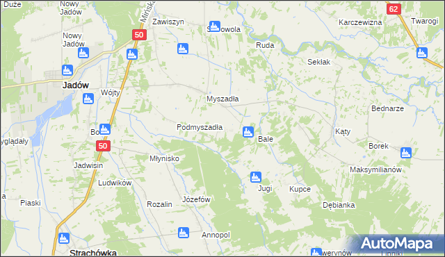 mapa Podbale, Podbale na mapie Targeo