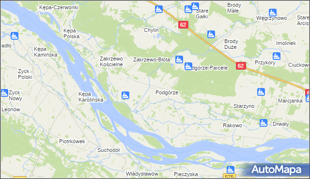 mapa Podgórze gmina Mała Wieś, Podgórze gmina Mała Wieś na mapie Targeo