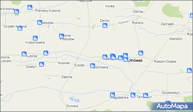 mapa Podlodów gmina Ulhówek, Podlodów gmina Ulhówek na mapie Targeo