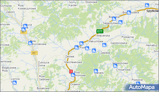 mapa Podwilk, Podwilk na mapie Targeo