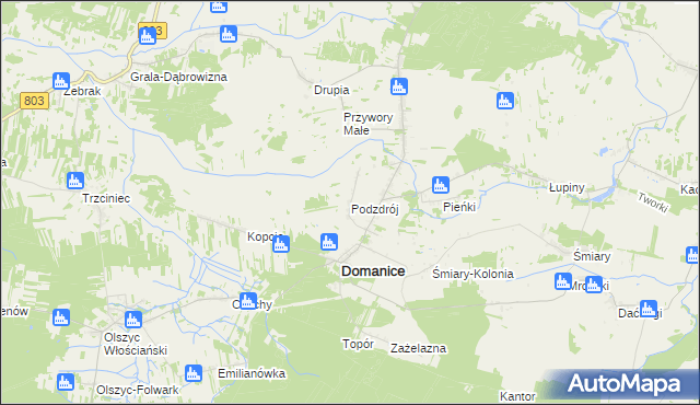 mapa Podzdrój, Podzdrój na mapie Targeo