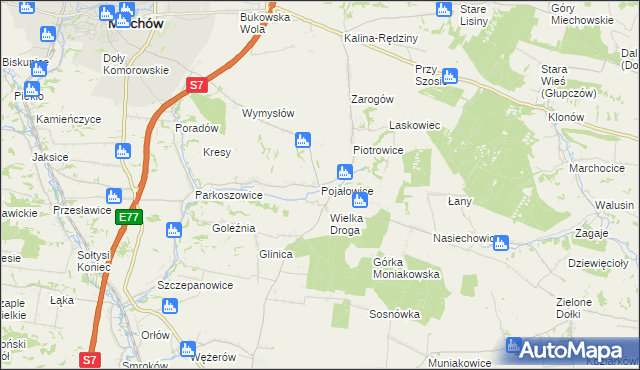 mapa Pojałowice, Pojałowice na mapie Targeo