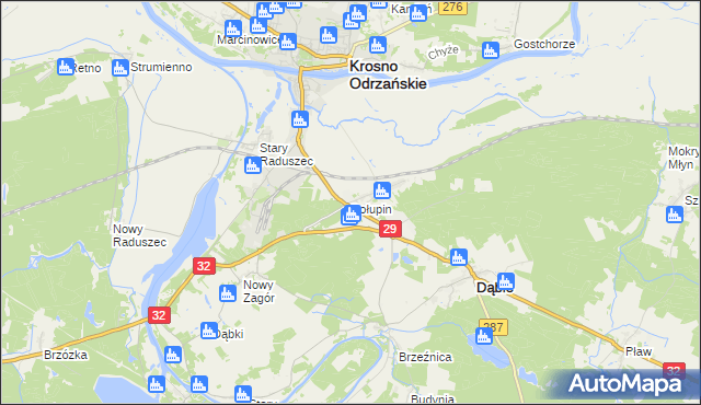 mapa Połupin, Połupin na mapie Targeo
