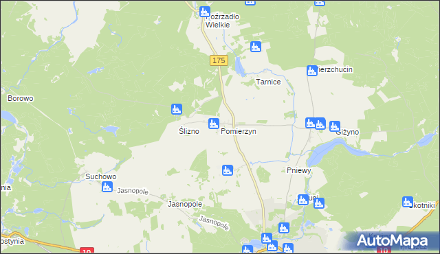 mapa Pomierzyn, Pomierzyn na mapie Targeo