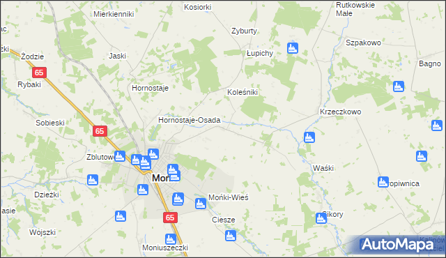 mapa Potoczyzna, Potoczyzna na mapie Targeo