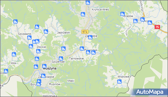 mapa Powroźnik, Powroźnik na mapie Targeo