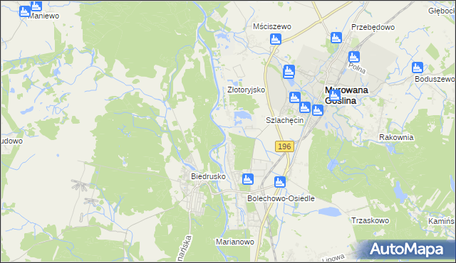 mapa Promnice gmina Czerwonak, Promnice gmina Czerwonak na mapie Targeo