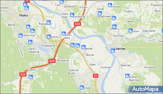 mapa Przędzel, Przędzel na mapie Targeo