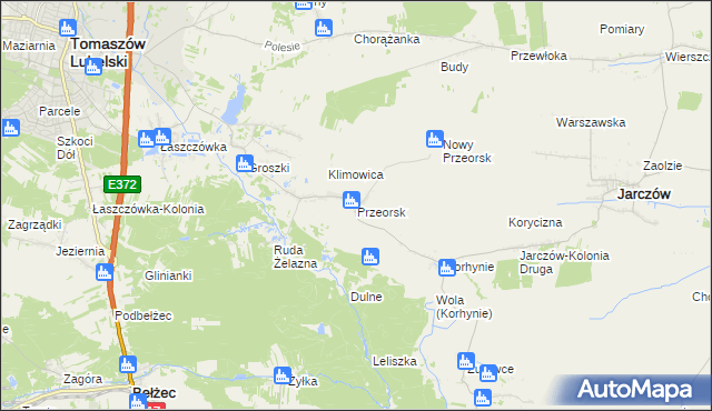 mapa Przeorsk, Przeorsk na mapie Targeo