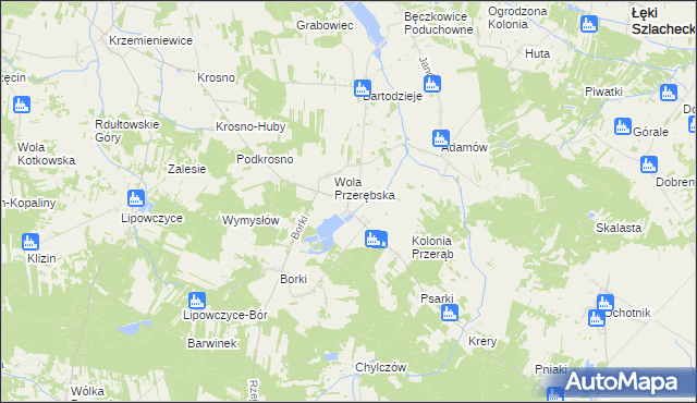 mapa Przerąb, Przerąb na mapie Targeo