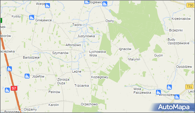 mapa Przydróżek, Przydróżek na mapie Targeo