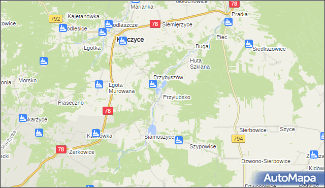 mapa Przyłubsko, Przyłubsko na mapie Targeo