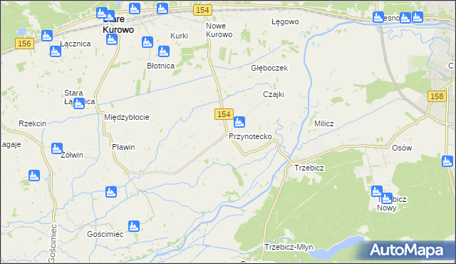 mapa Przynotecko, Przynotecko na mapie Targeo