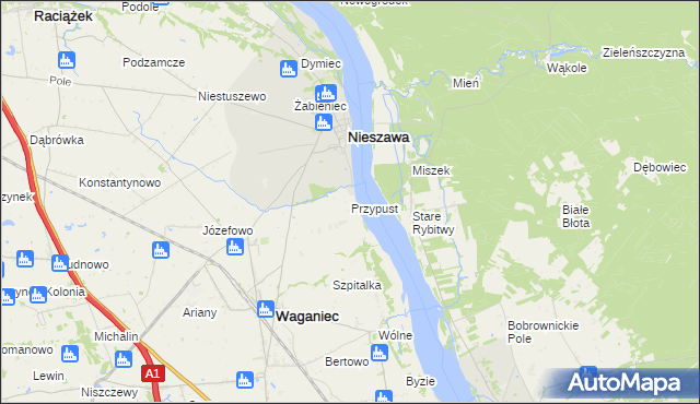 mapa Przypust, Przypust na mapie Targeo