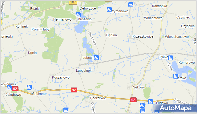mapa Przystanki, Przystanki na mapie Targeo