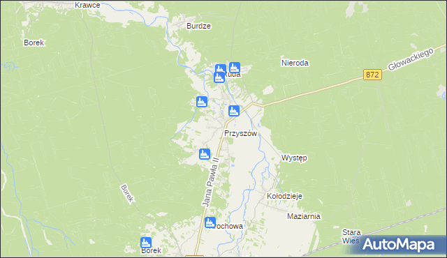 mapa Przyszów, Przyszów na mapie Targeo