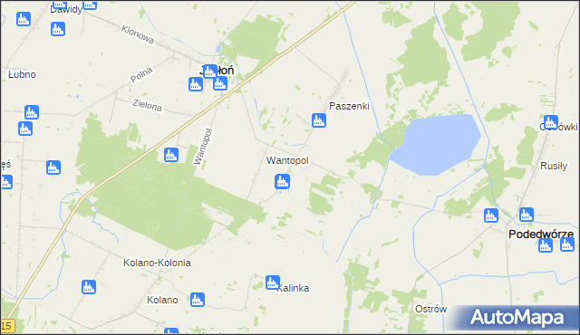 mapa Puchowa Góra, Puchowa Góra na mapie Targeo