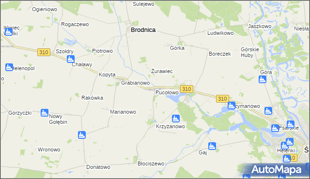 mapa Pucołowo, Pucołowo na mapie Targeo