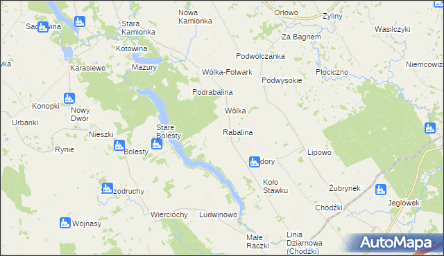 mapa Rabalina, Rabalina na mapie Targeo