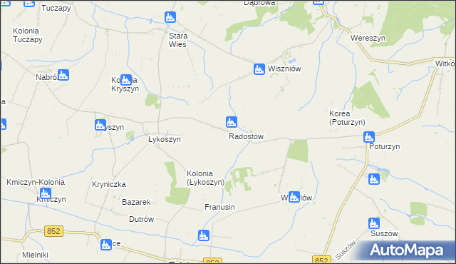 mapa Radostów gmina Mircze, Radostów gmina Mircze na mapie Targeo