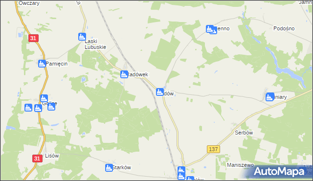 mapa Radów, Radów na mapie Targeo