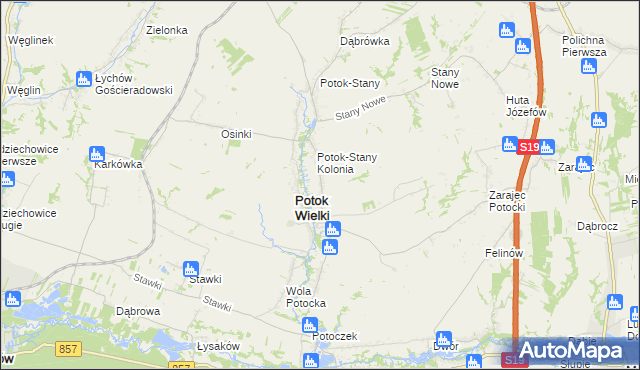 mapa Radwanówka, Radwanówka na mapie Targeo