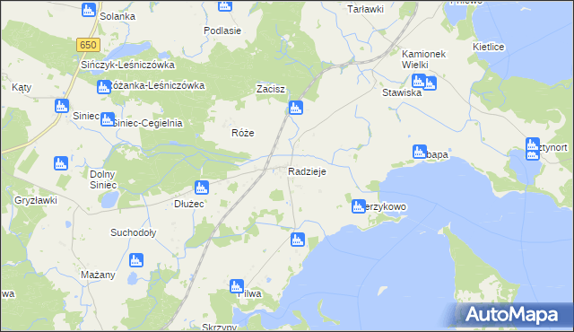 mapa Radzieje, Radzieje na mapie Targeo
