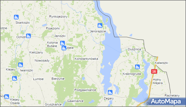 mapa Radziucie, Radziucie na mapie Targeo