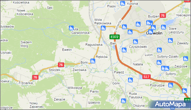 mapa Rębków, Rębków na mapie Targeo