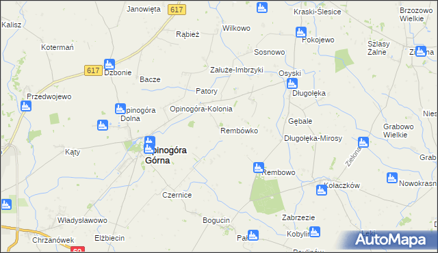 mapa Rembówko, Rembówko na mapie Targeo