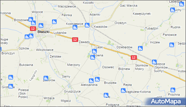 mapa Równa, Równa na mapie Targeo