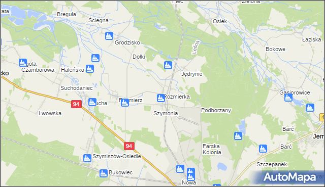 mapa Rozmierka, Rozmierka na mapie Targeo