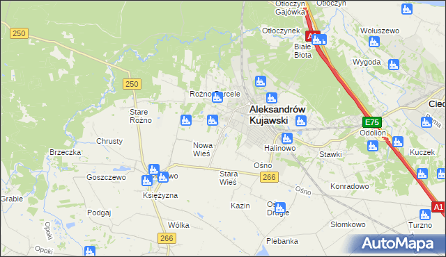 mapa Rudunki gmina Aleksandrów Kujawski, Rudunki gmina Aleksandrów Kujawski na mapie Targeo